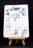 Katze I – Cyanotypie – Postkarte I